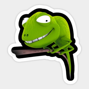 Funny Chameleon Sticker